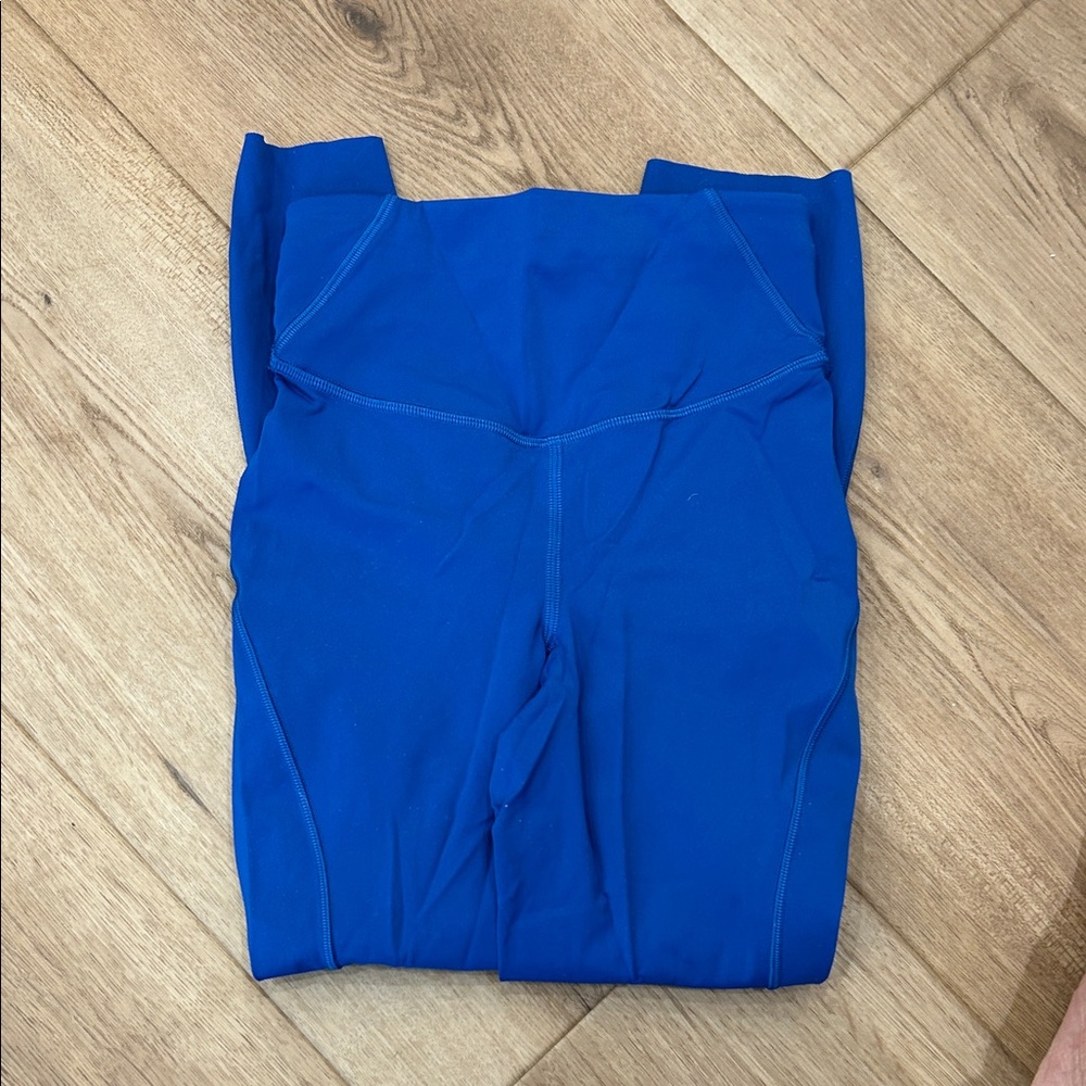 lululemon Base Pace Highrise Crop 23” Size 0 Symphony Blue Leggings